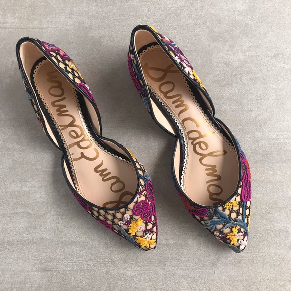 sam edelman embroidered flats